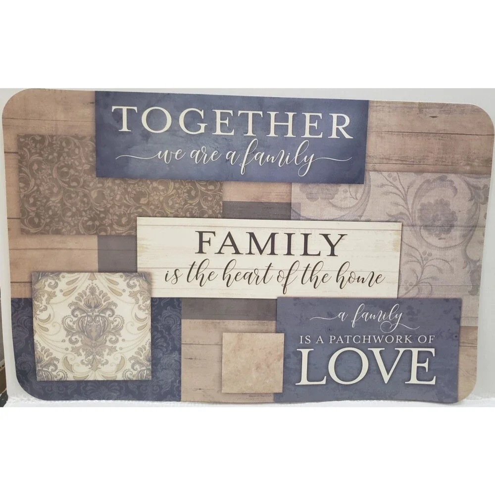 Set of 2 Same Non Clear Plastic Placemats (17